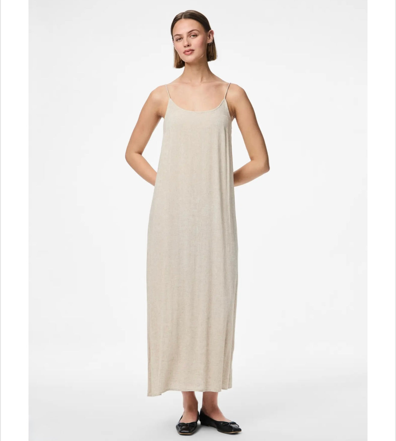 PIECES - PIA - Linen ankle dress