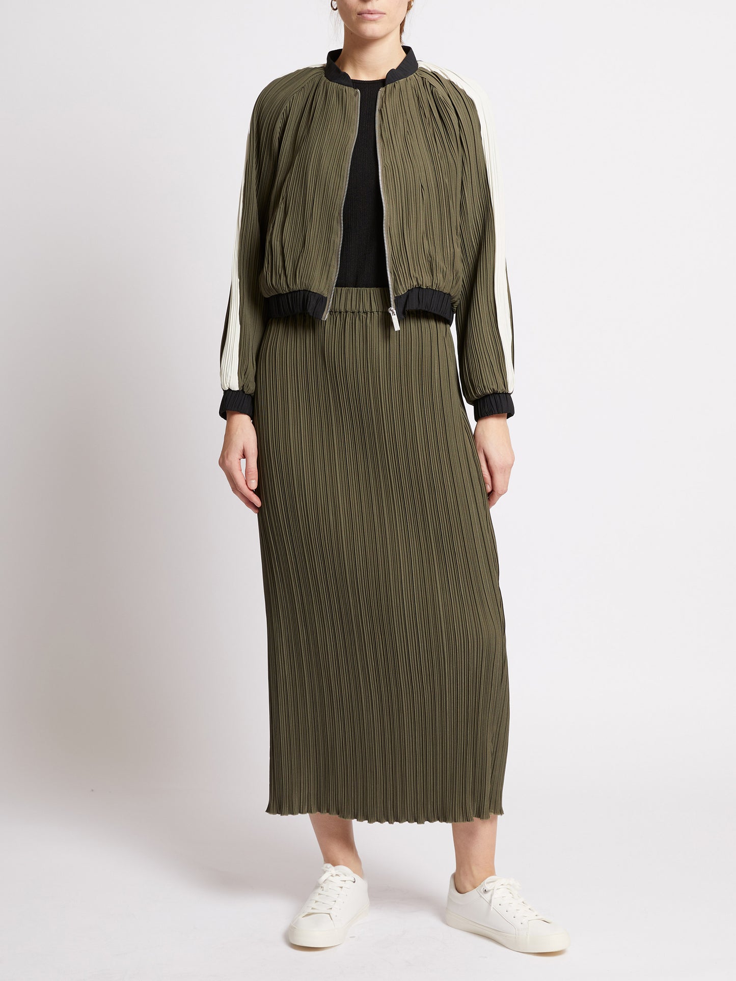 French Connection - 73ZAU - Niri Plisse Column Maxi Skirt