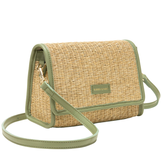 Every Other - 12110 - Flap over straw bag
