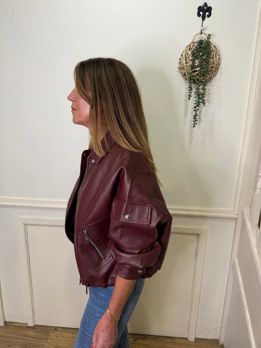 LIANA - Faux leather jacket