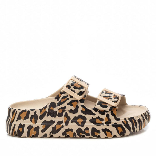 Xti - 142550 - Double strap leopard mule sandals