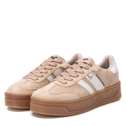 XTI Footwear - 143644 - Suedette Side stripe trainer - Sand