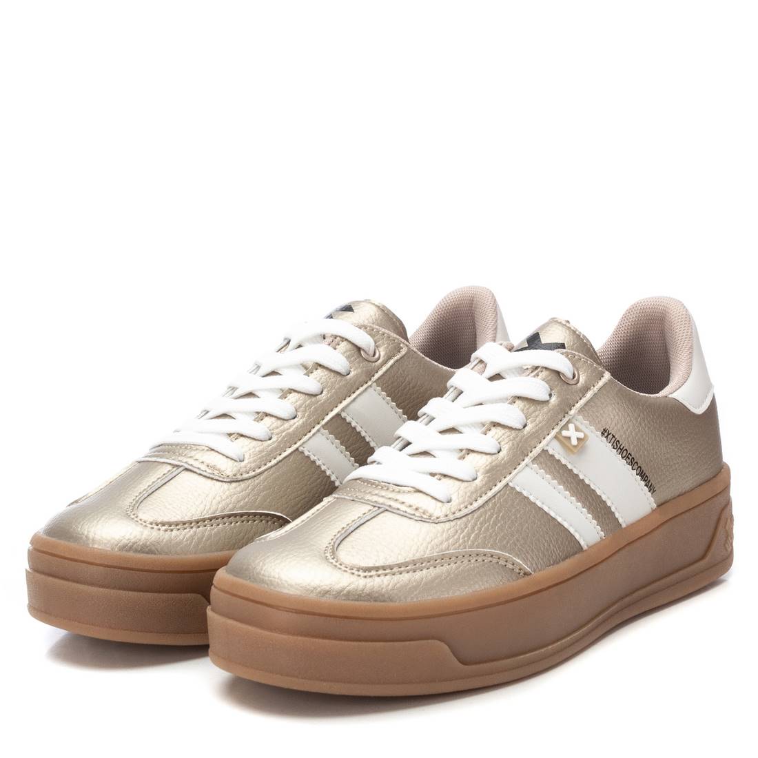 XTI Footwear - 143645 - Matt metallic trainer - Gold