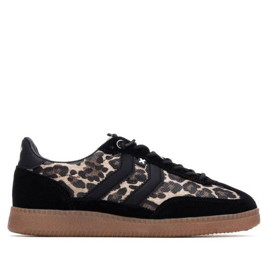 XTI Footwear - 144159 - Animal print side stripe trainer