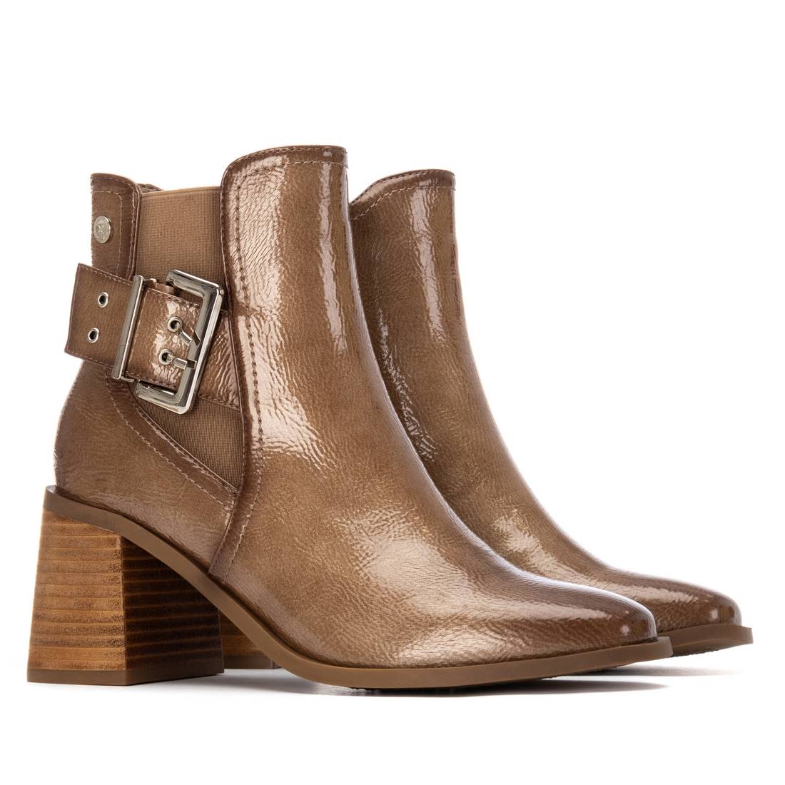 XTI Footwear - 144315 - Buckle detail patent ankle boots
