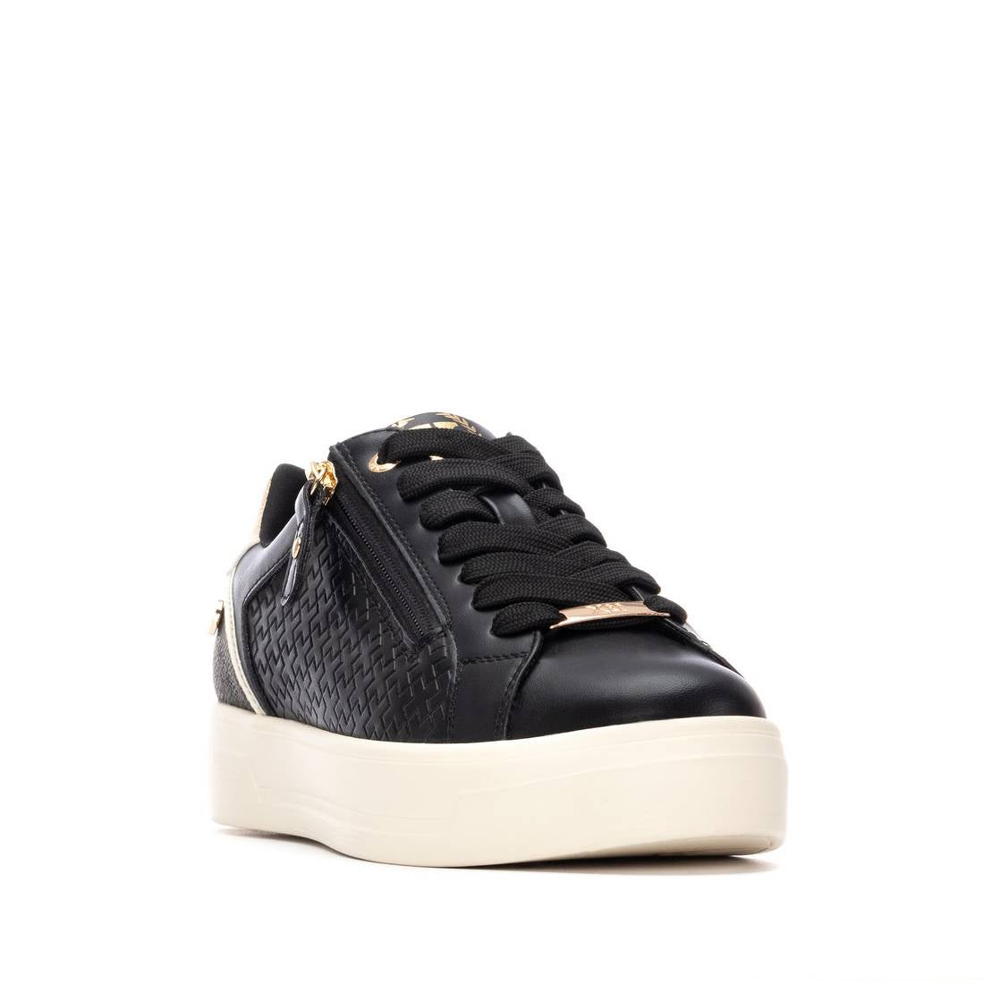 XTI Footwear - 144371 - Texture print side zip trainer