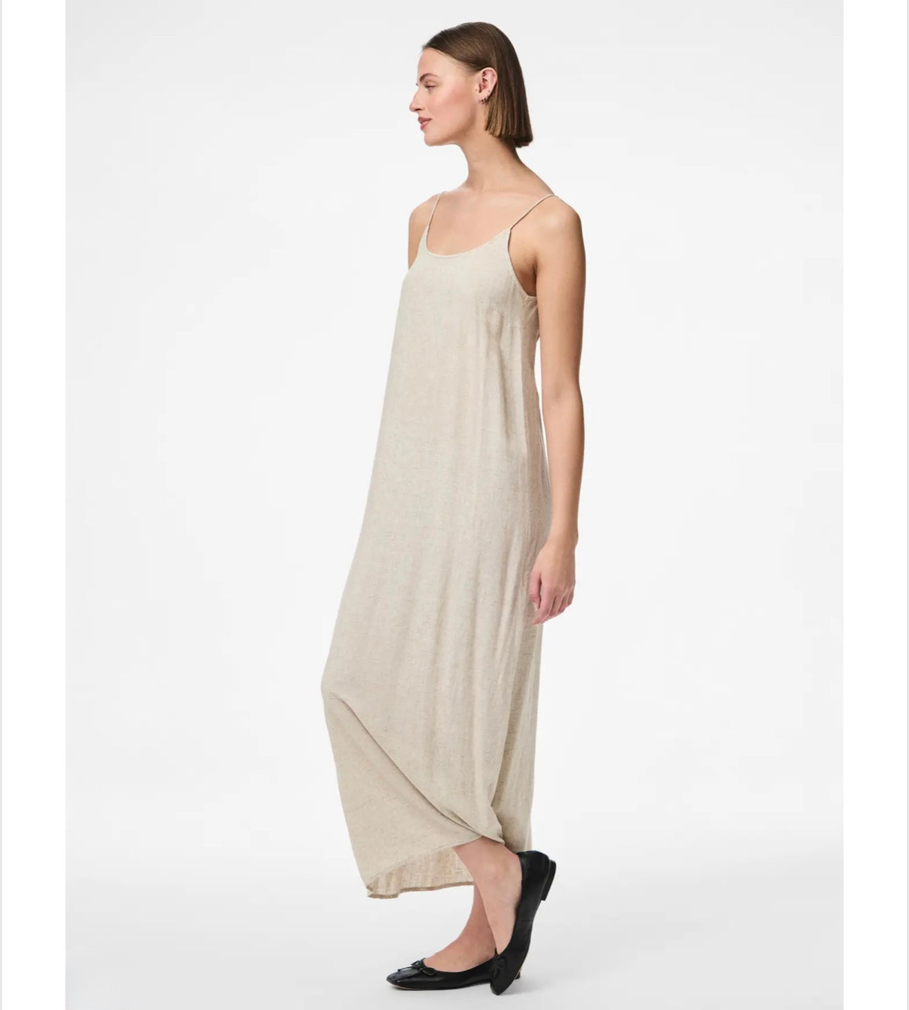 PIECES - PIA - Linen ankle dress