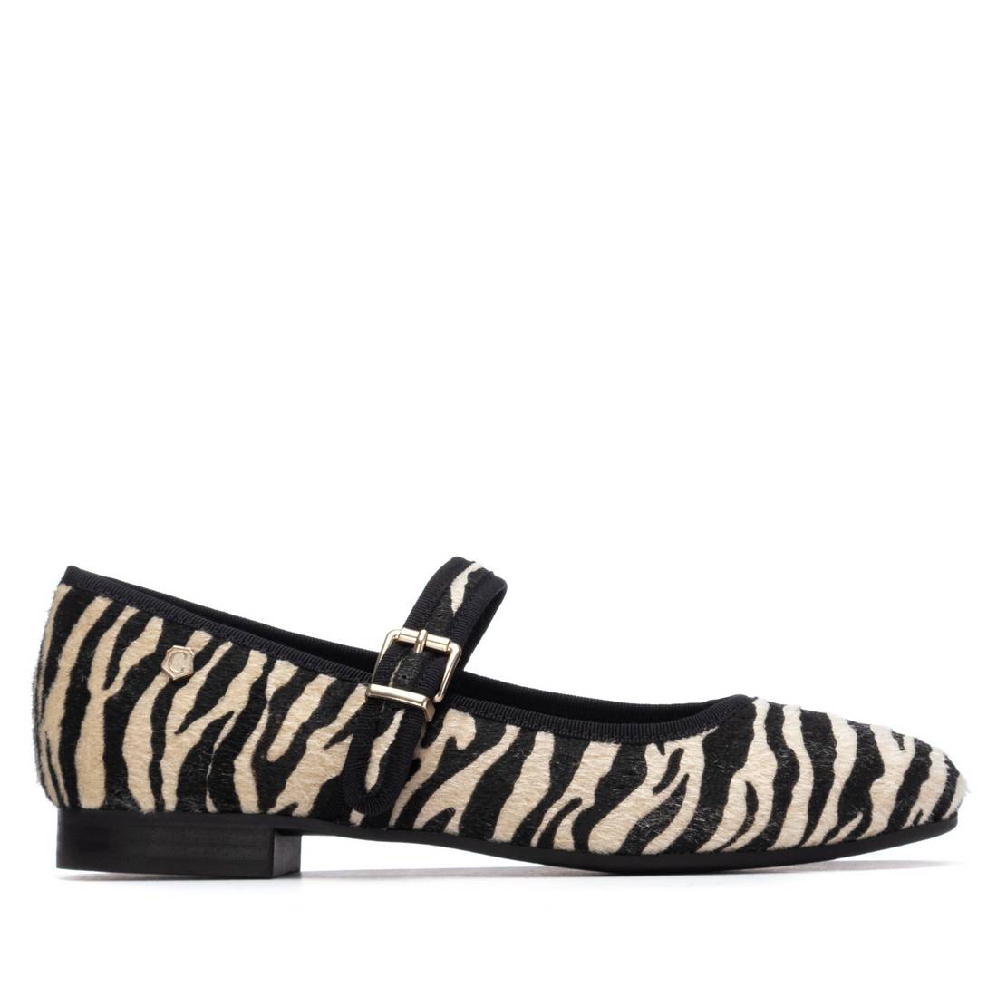 Carmela Footwear - 162561 - Zebra leather ballet flats