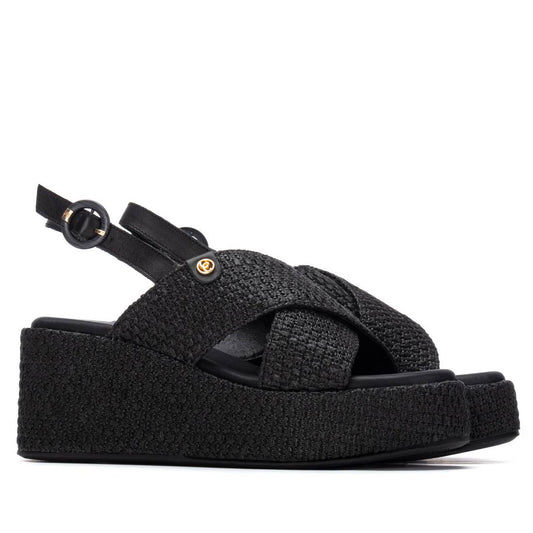 Carmela - 162324 - Cross over woven wedges