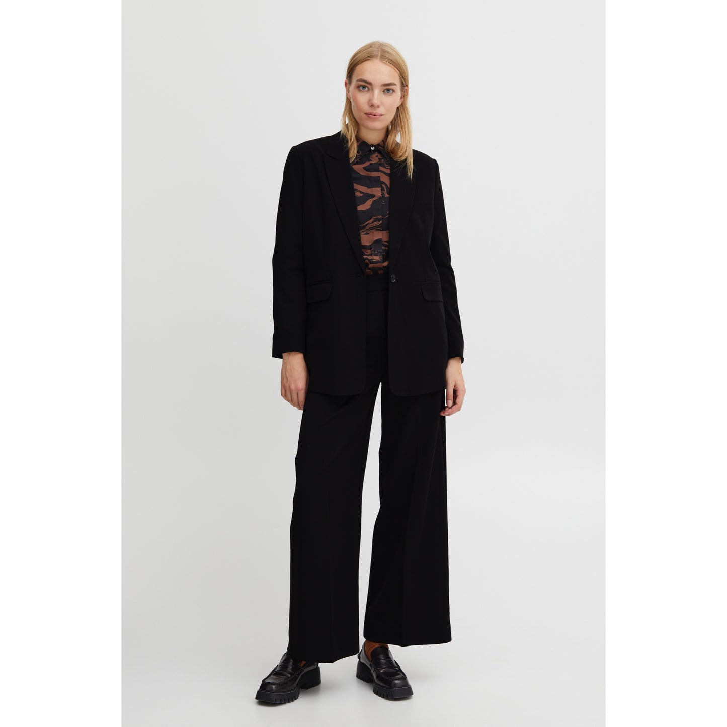 B.Young - DANTA - Wide leg trousers - Black image 2