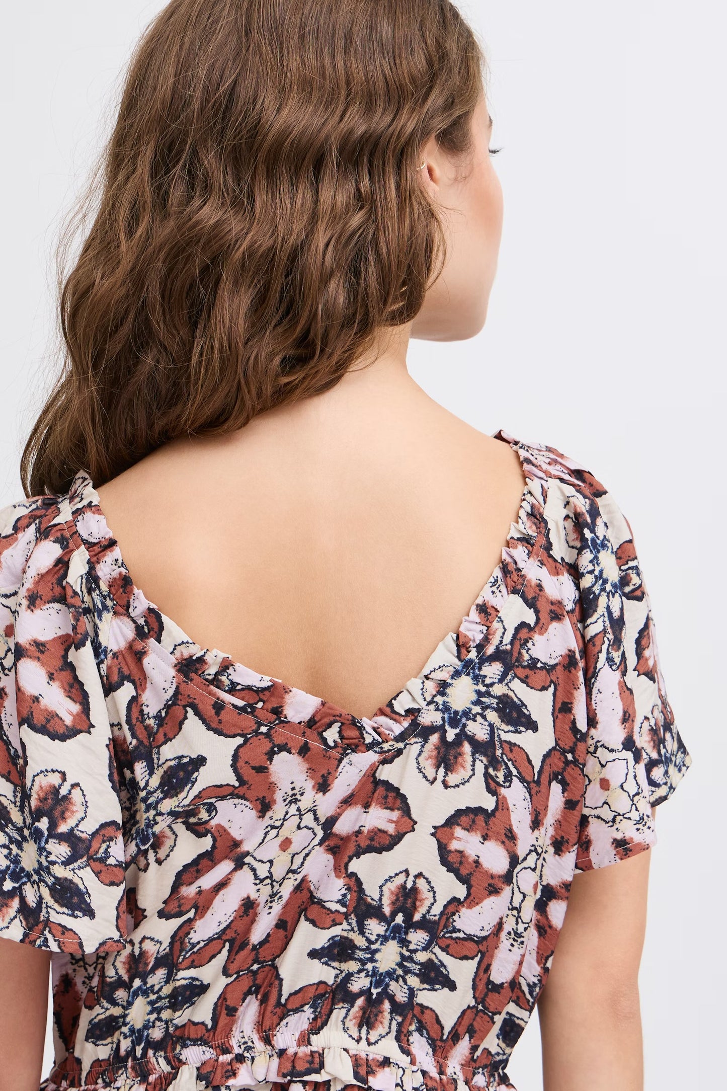 ICHI - ZASHA DR - Printed midi dress