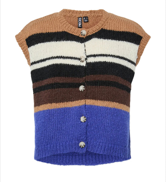 Pieces - JIDA - Stripe knitted tank top