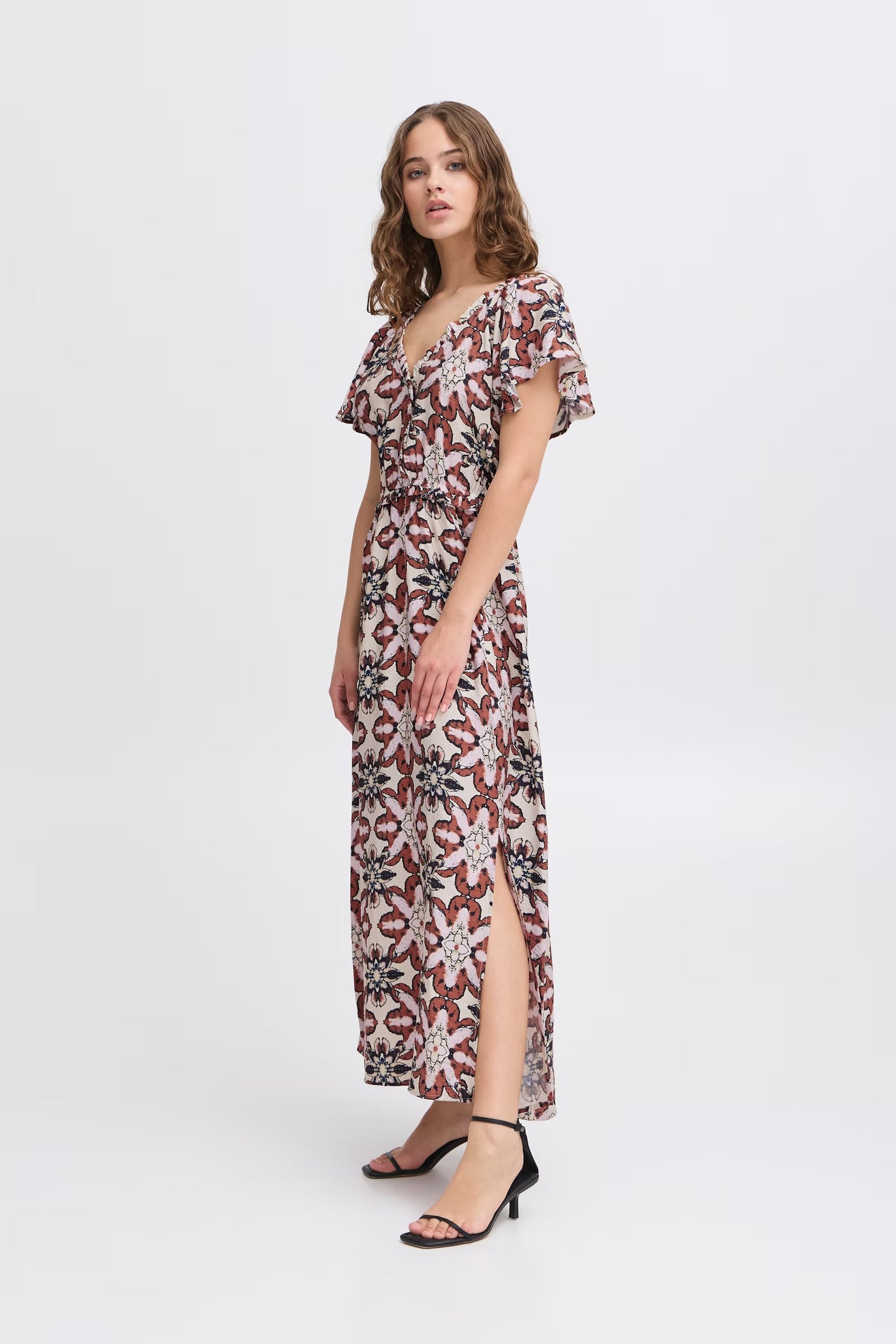 ICHI - ZASHA DR - Printed midi dress