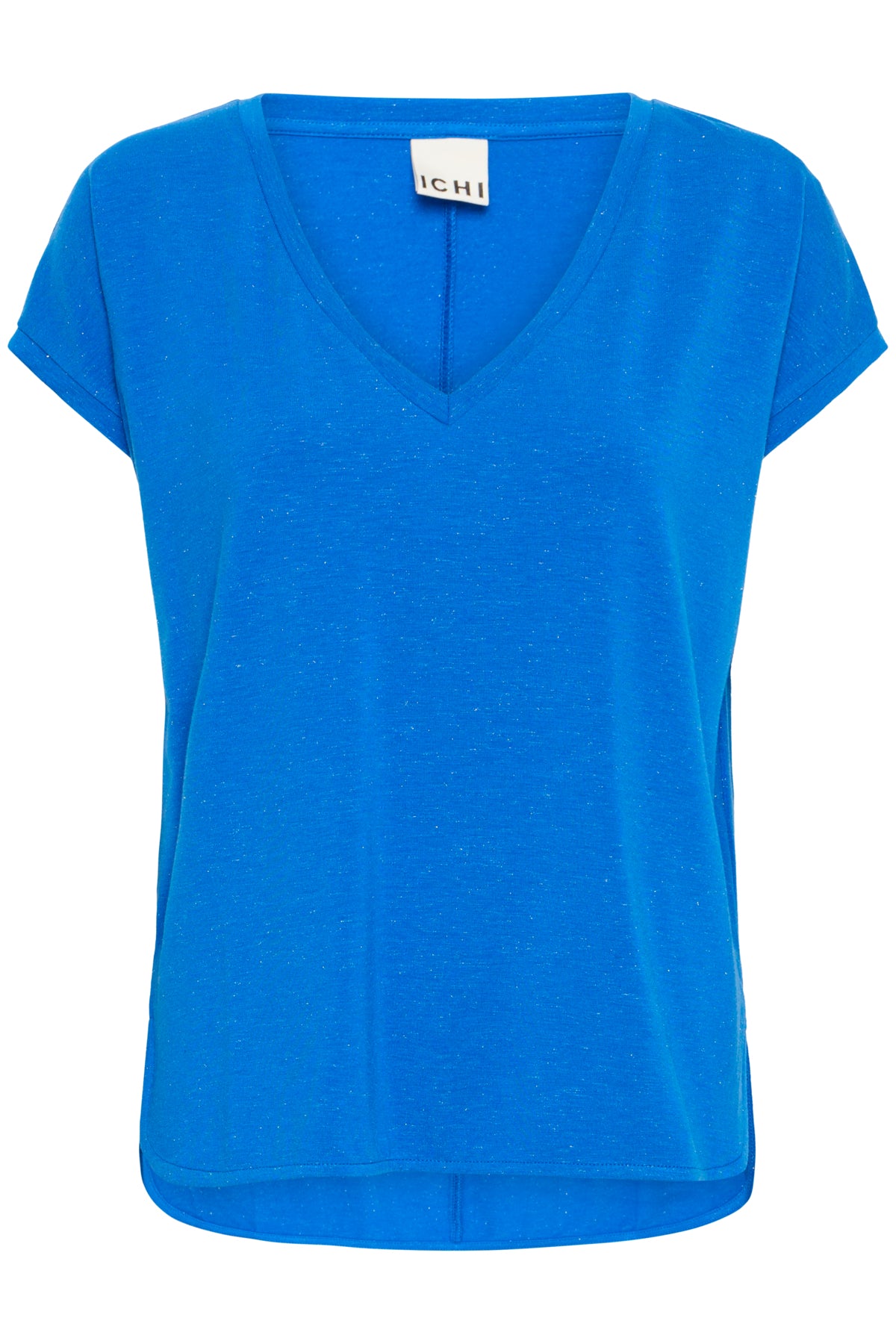 ICHI - REBEL - Lurex v.neck t.shirt