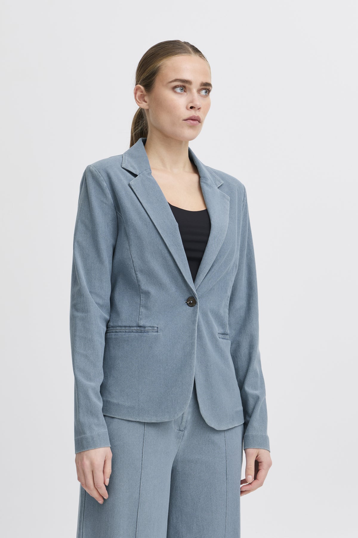 ICHI - KATE - Chambray Classic blazer