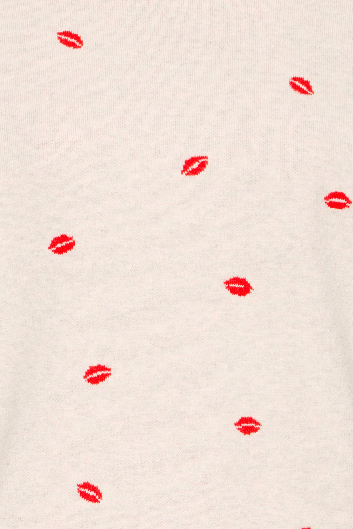 ICHI - BRIELLE - Lip print knitted sweater