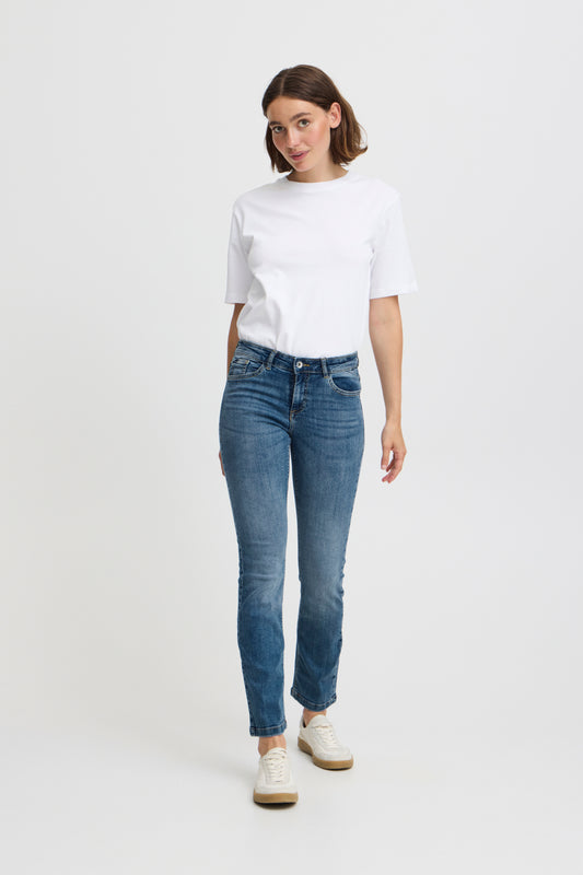 B.Young - LOLA BY LUNI - Straight leg jeans - Denim