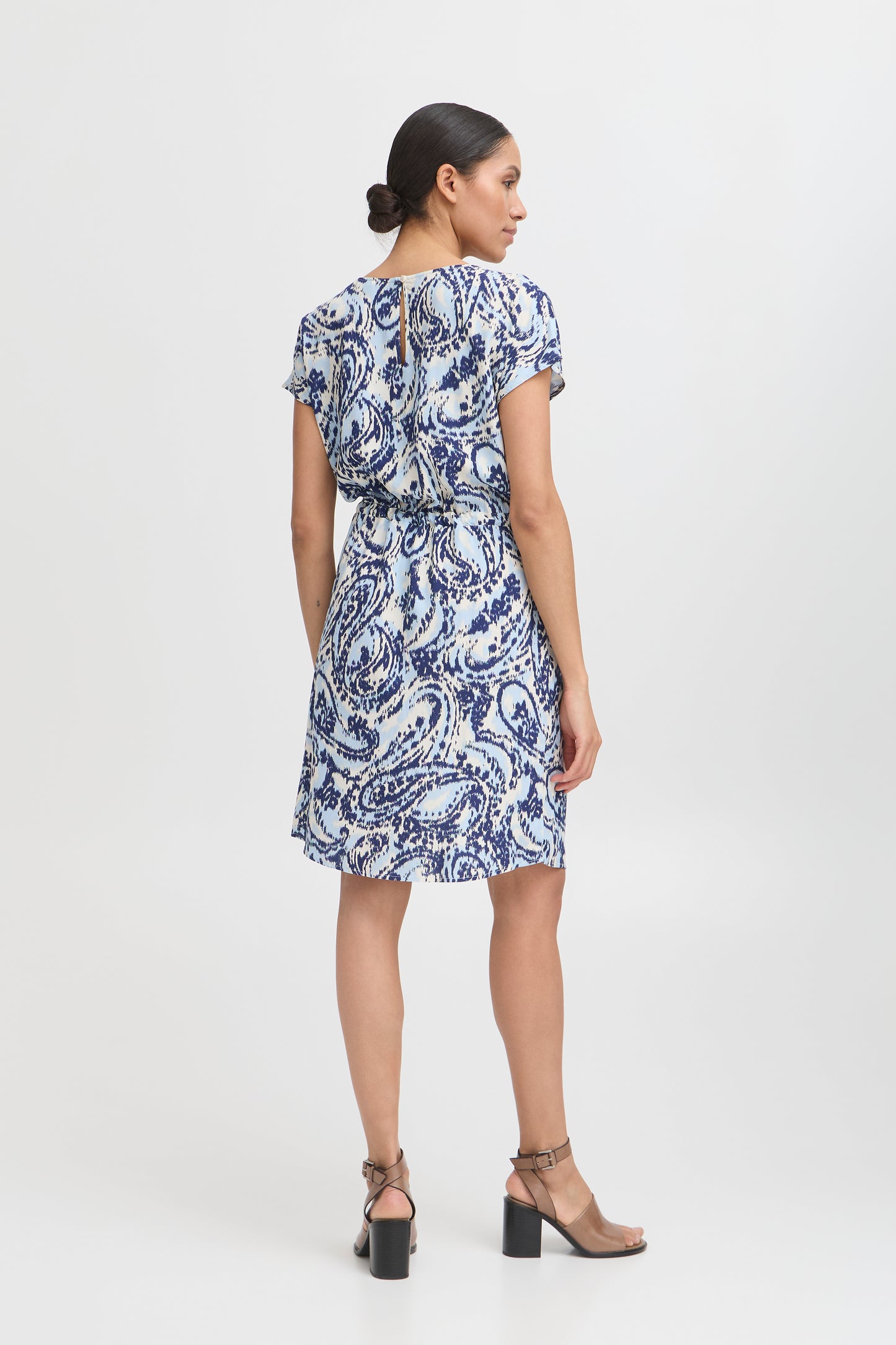B.Young - JOELLA DR 2 - Printed drawstring waist dress