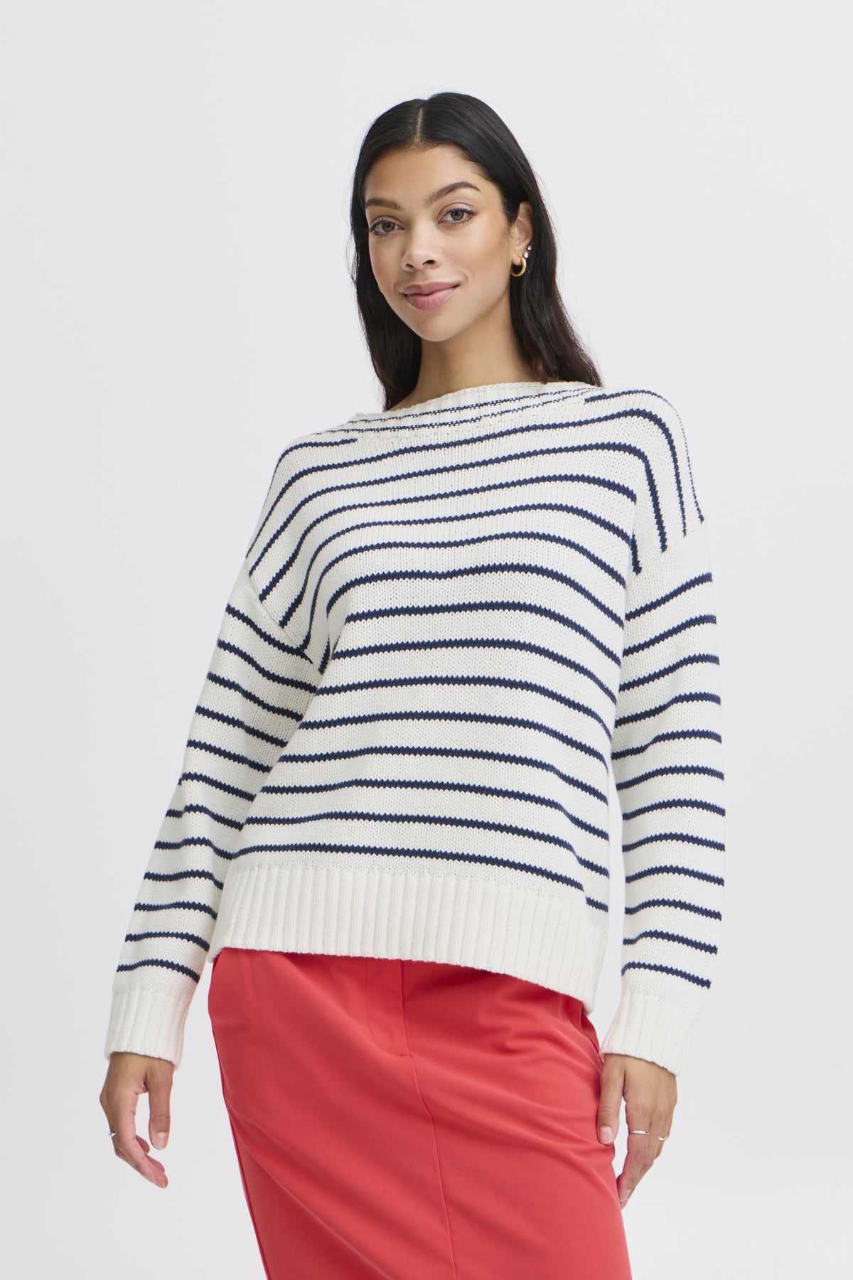 B.Young - NAGLA - Stripe knitted jumper