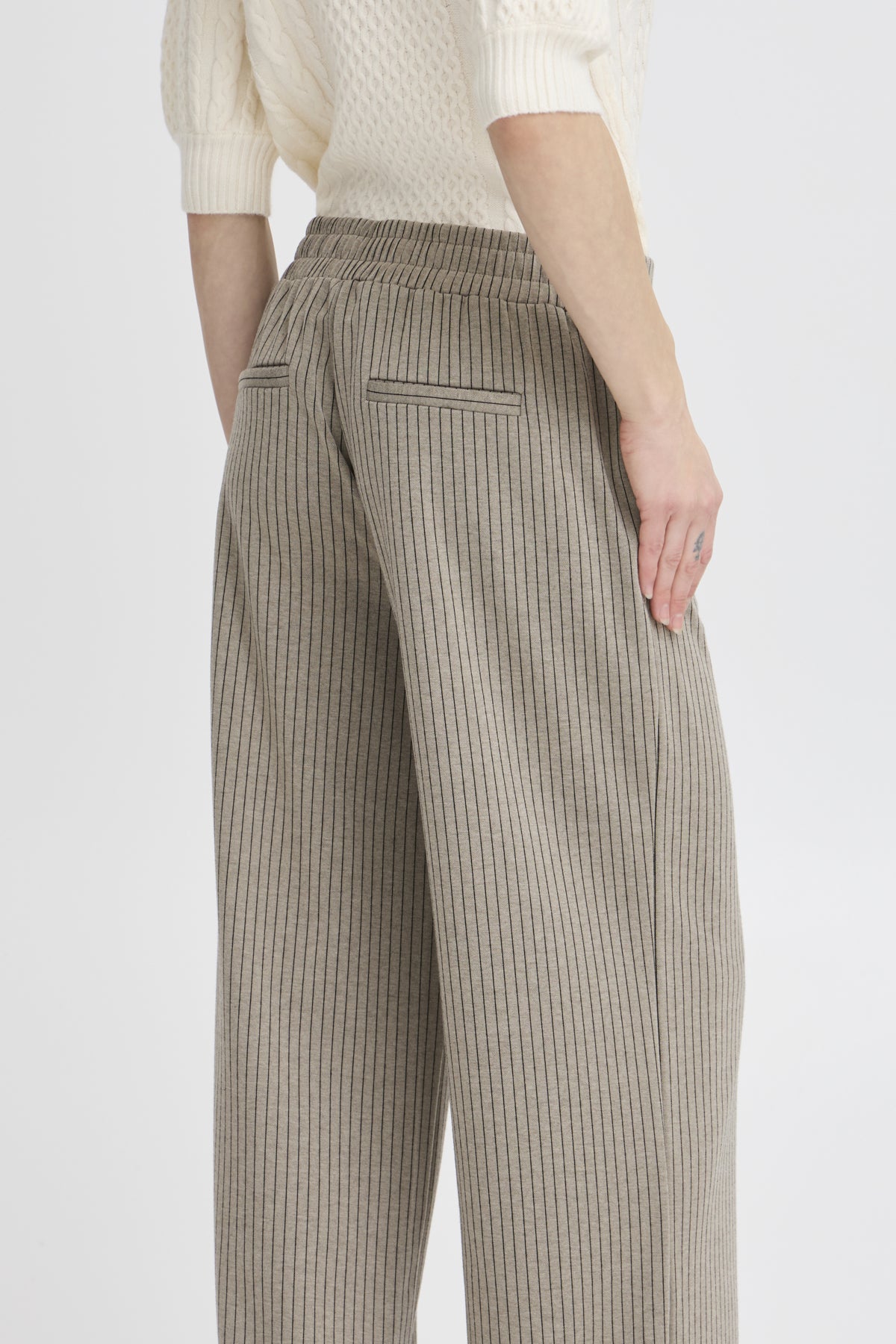 B.Young - ROWAN PA - Pinstripe wide leg trousers