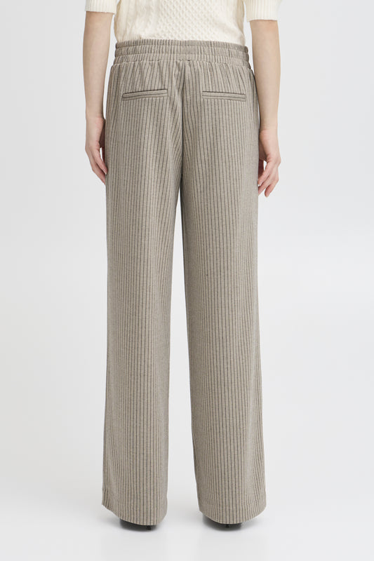 B.Young - ROWAN PA - Pinstripe wide leg trousers