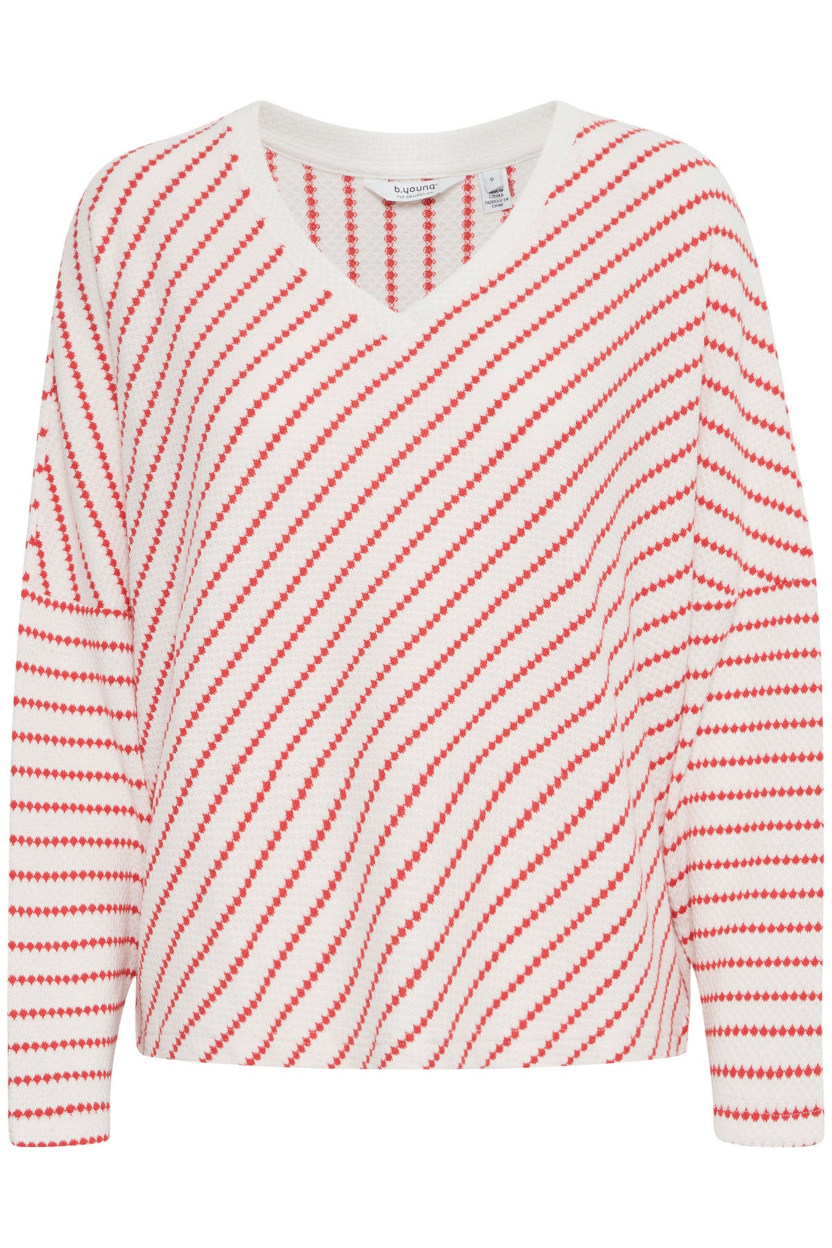 B.Young - RUNI - V.Neck chevron stripe top