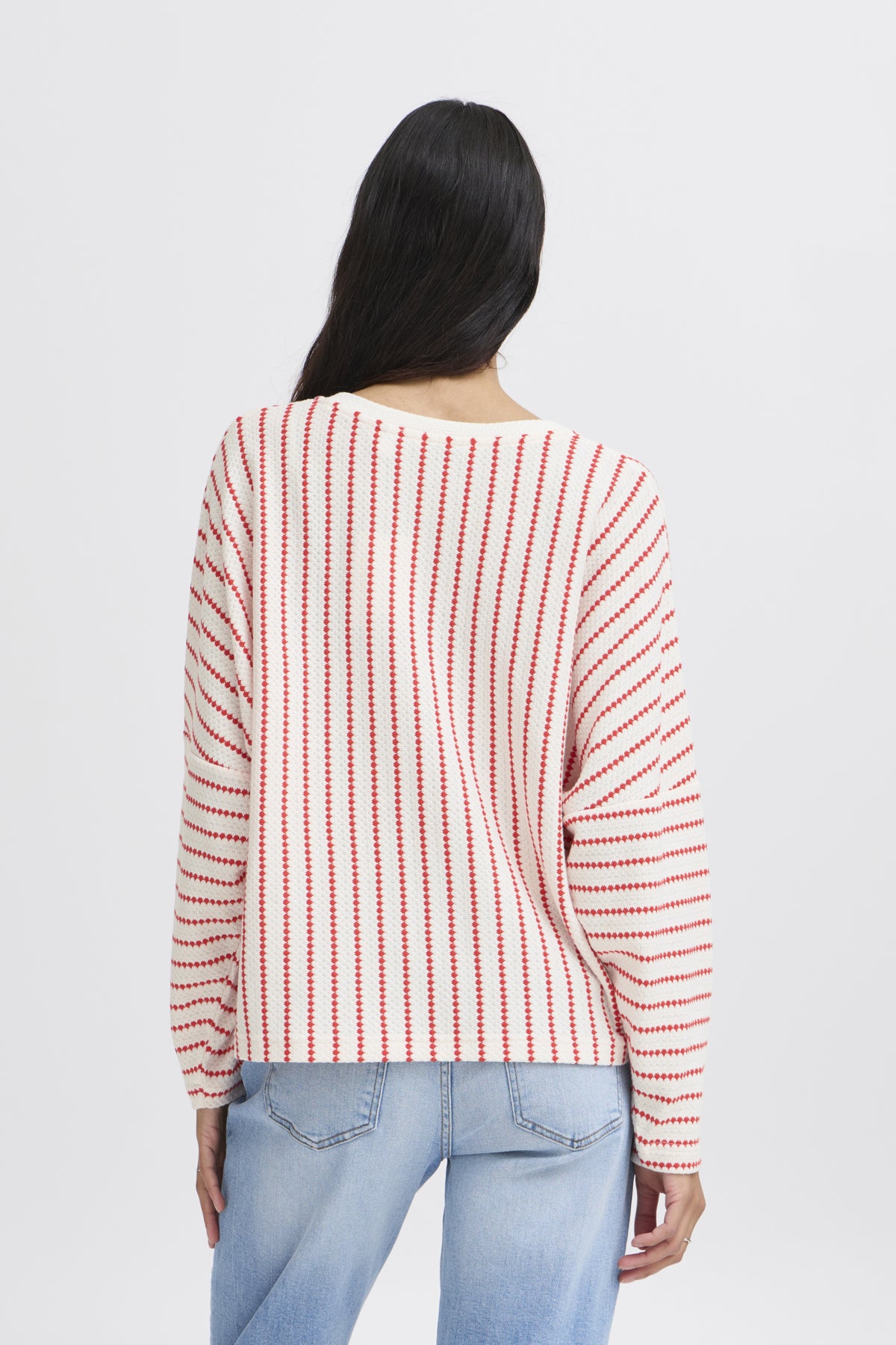 B.Young - RUNI - V.Neck chevron stripe top