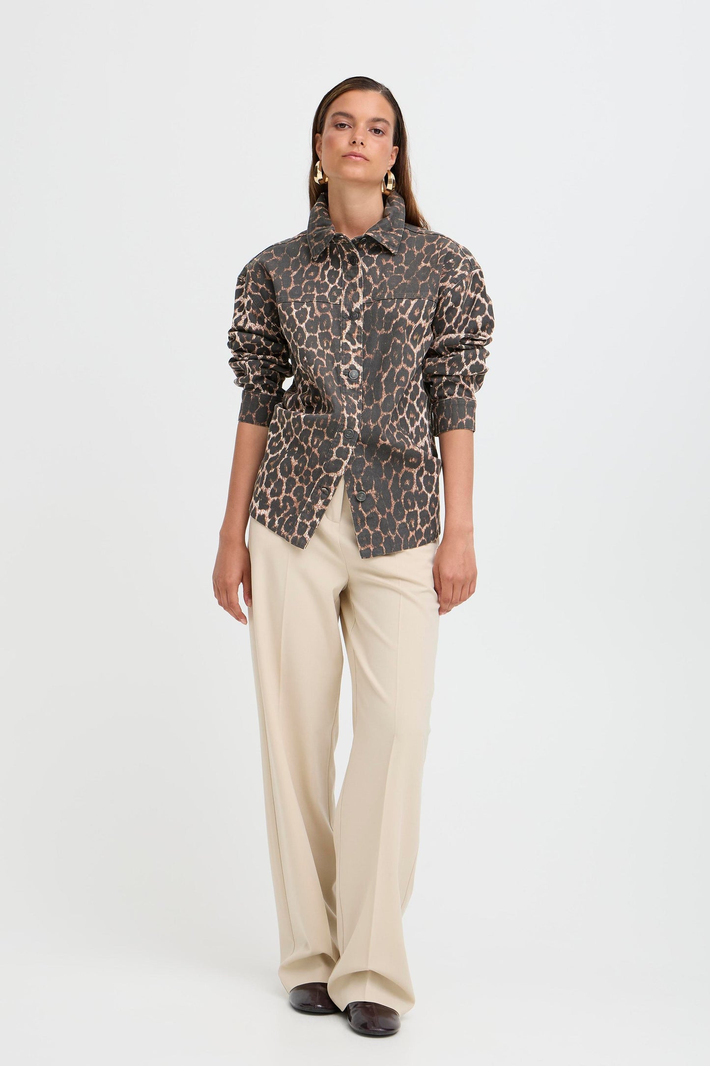 B.Young - KENNA - Leopard print overshirt Shacket
