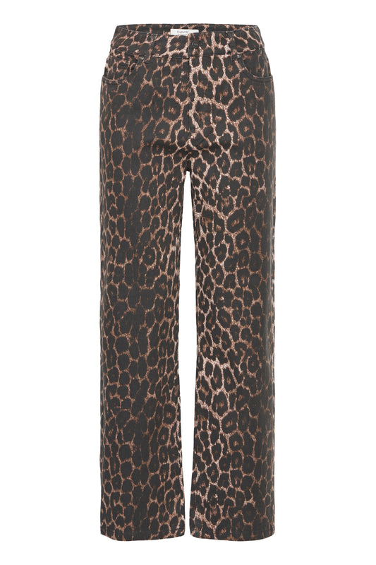 B.Young - KENNA - Leopard print straight jeans