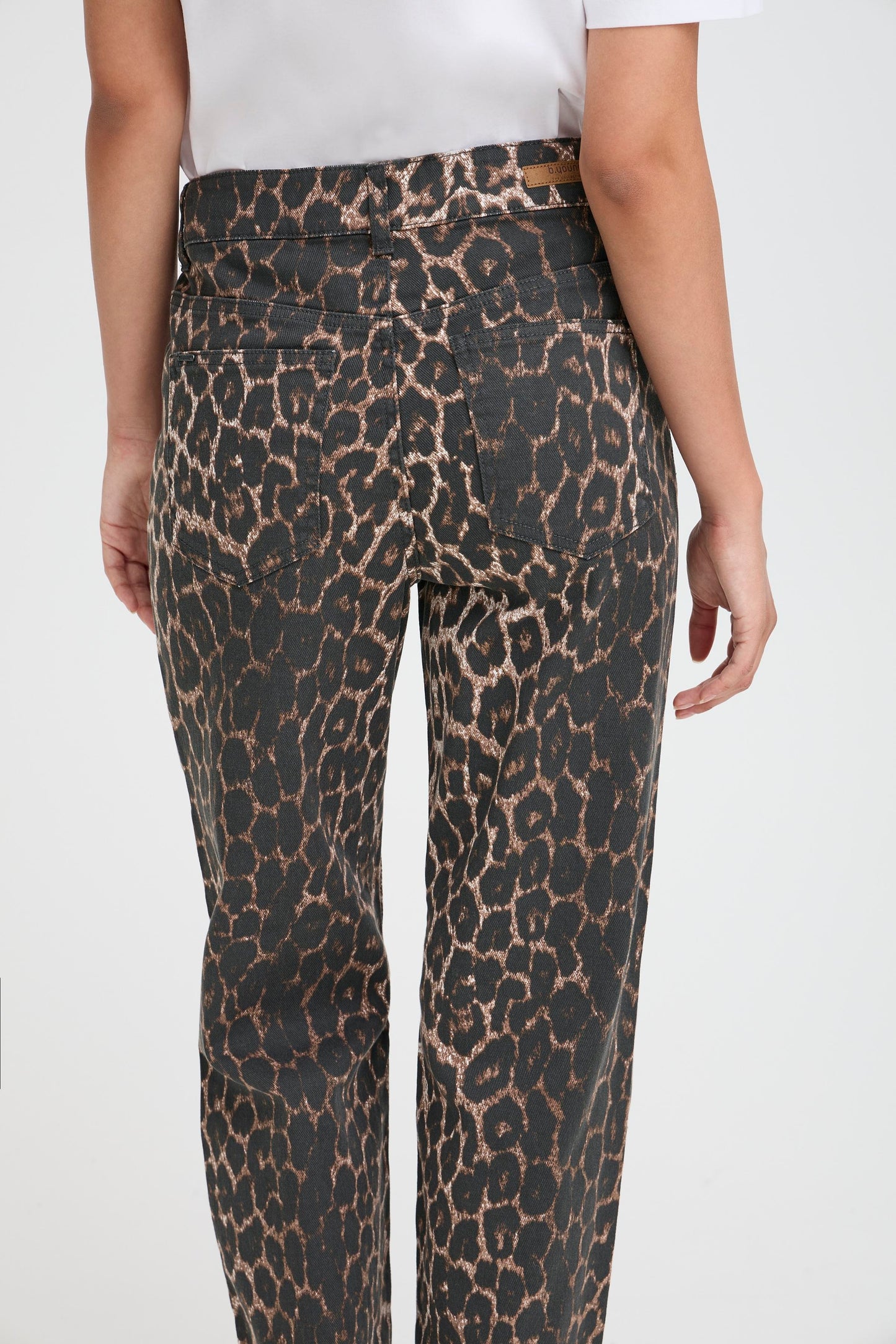 B.Young - KENNA - Leopard print straight jeans