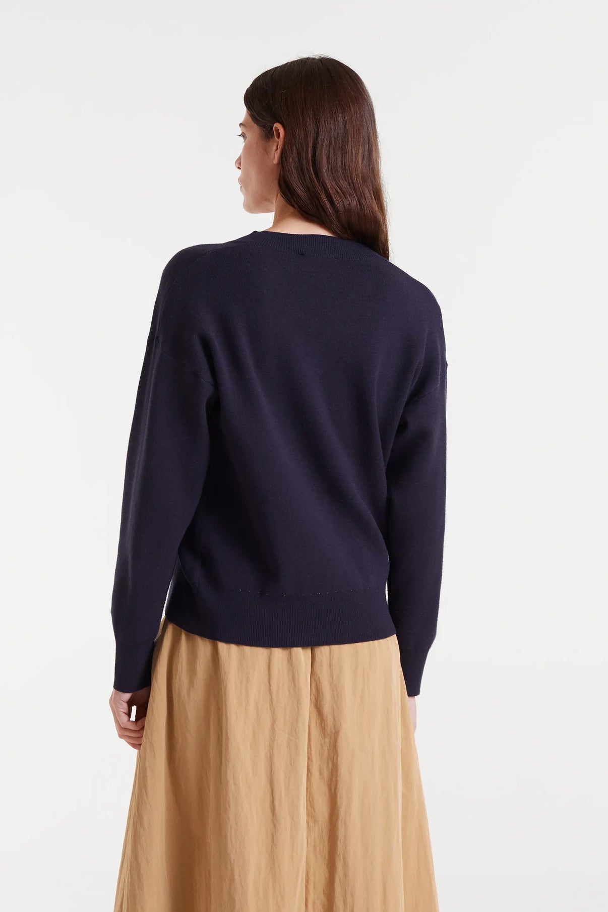 Compania Fantastica - 10201 - Big flower print v.neck jumper