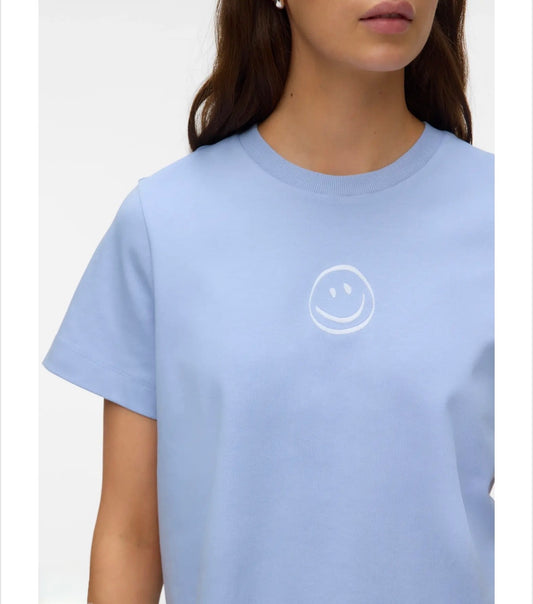 Vero Moda - SARA - Smile emoji t.shirt