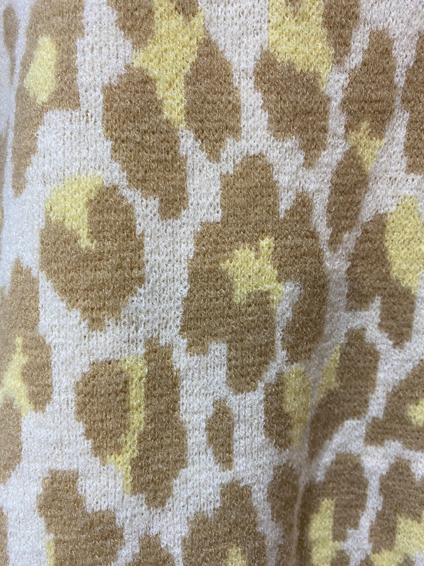 JOREE - Short sleeve leopard print collared knit