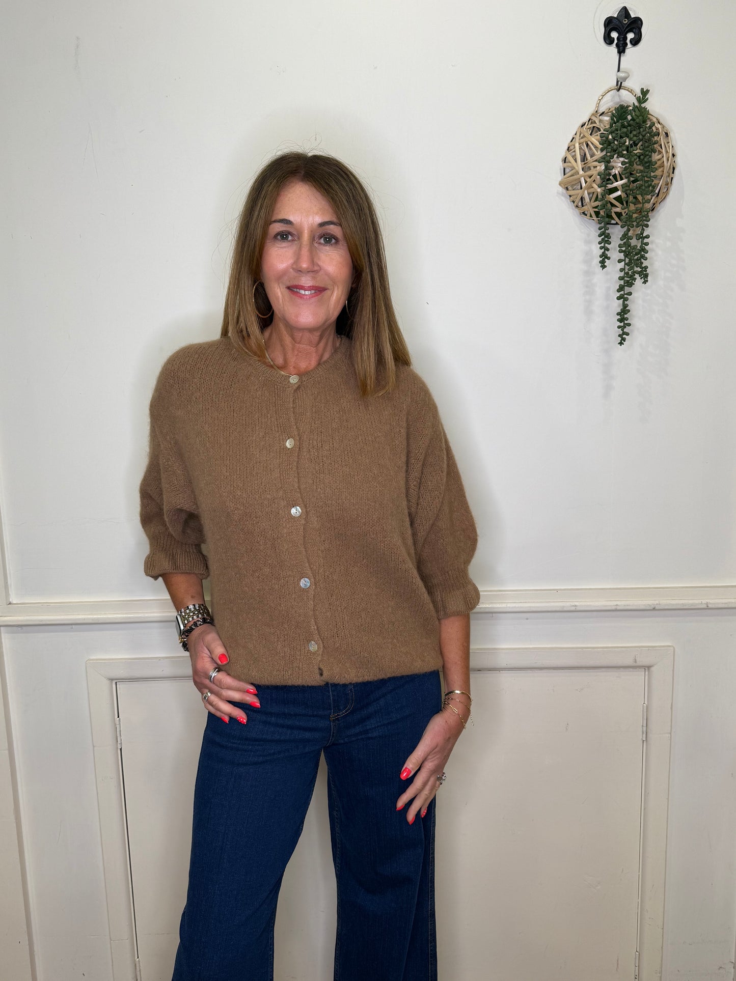 Marta - ALLY - 3/4 frill sleeve cardi