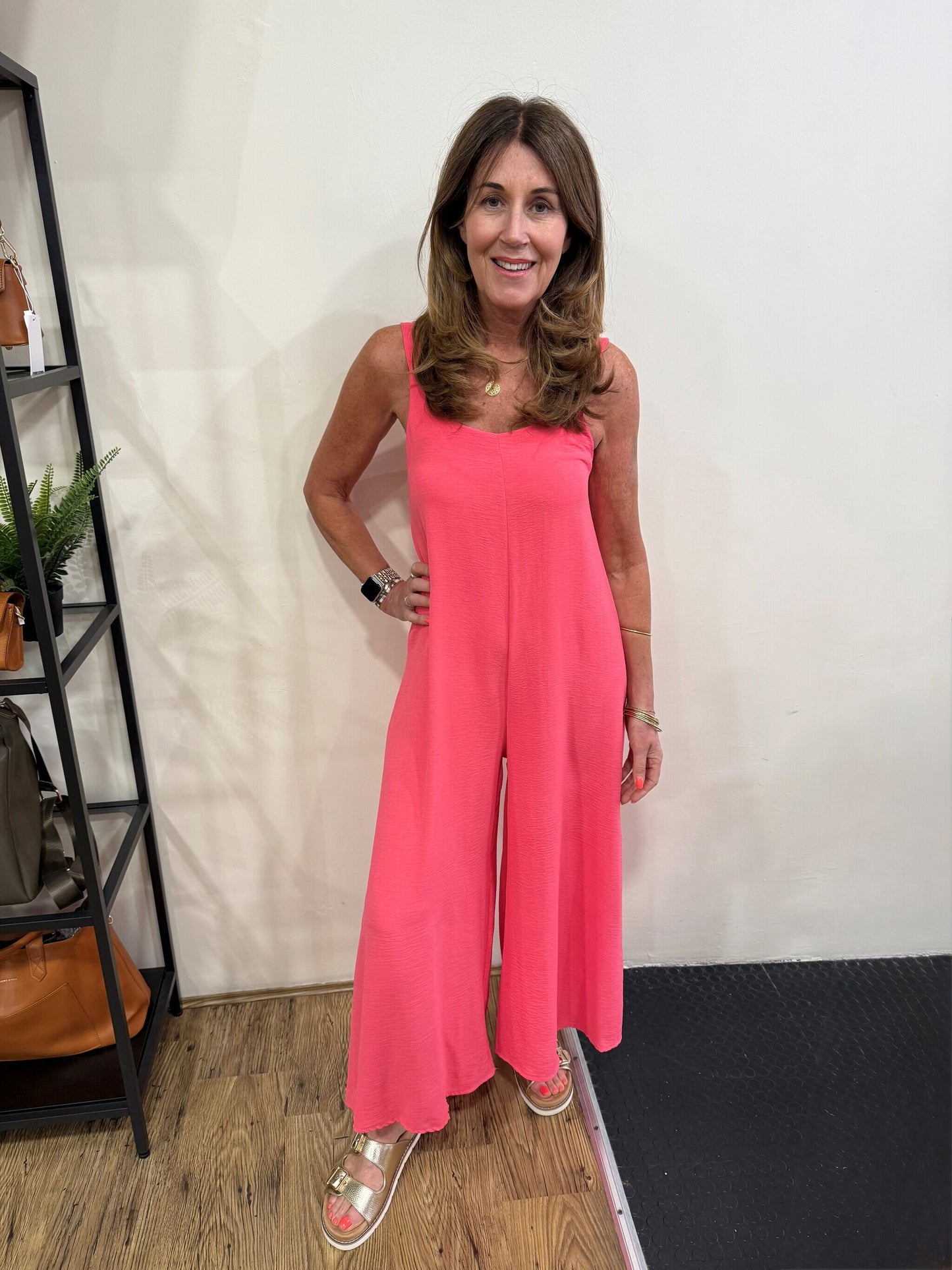 GWEN - Wide leg cropped jumpsuit