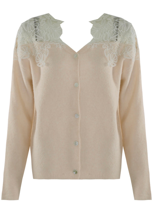 KENDALL - Lace detail cardigan