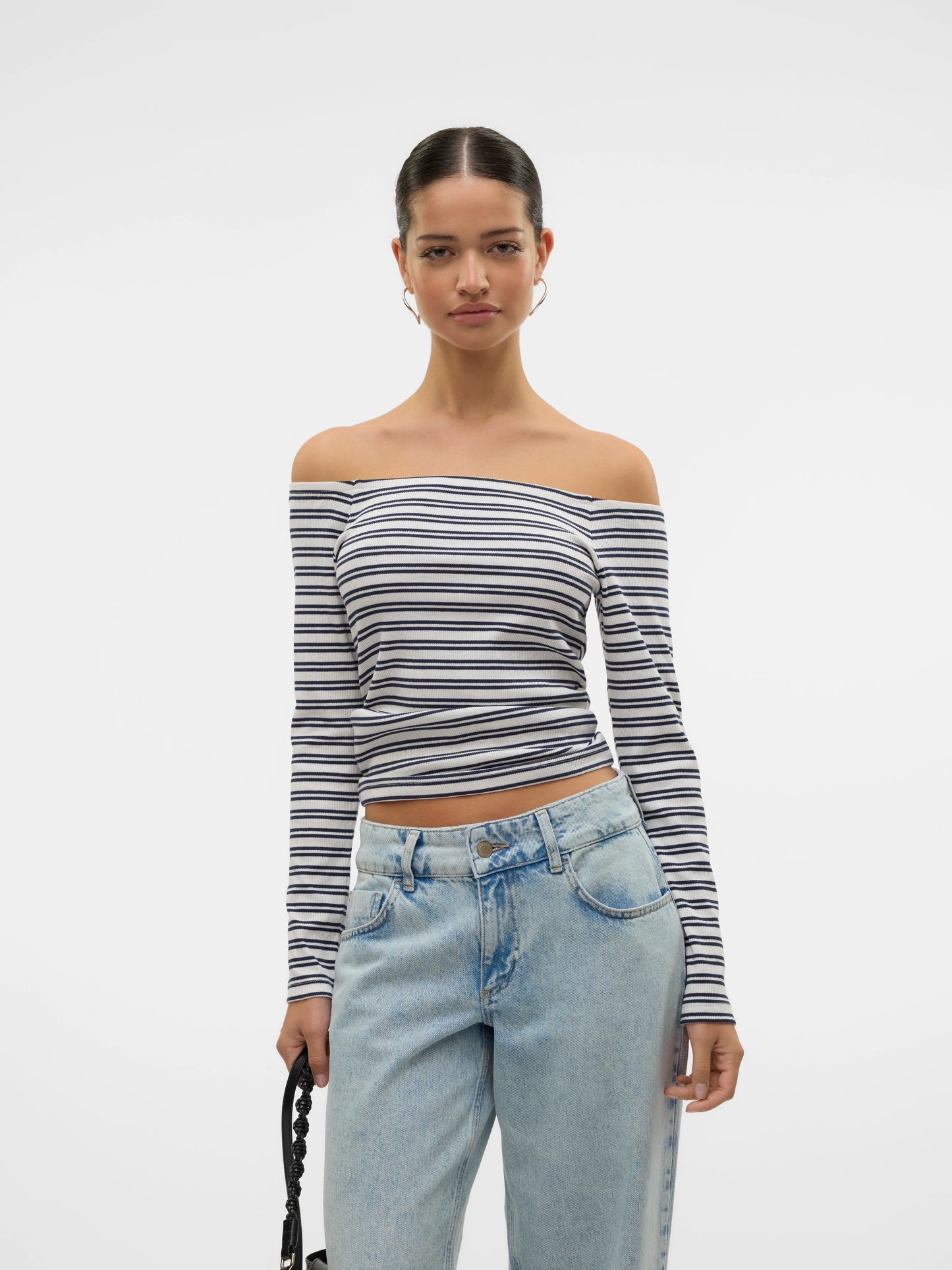 Vero Moda - SIMI - Stripe off the shoulder top