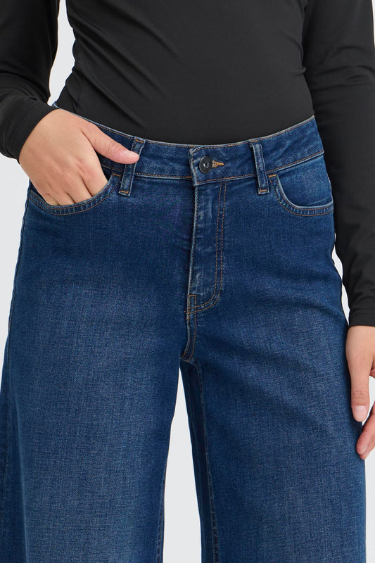 ICHI - TWIGGY - High rise wide jeans