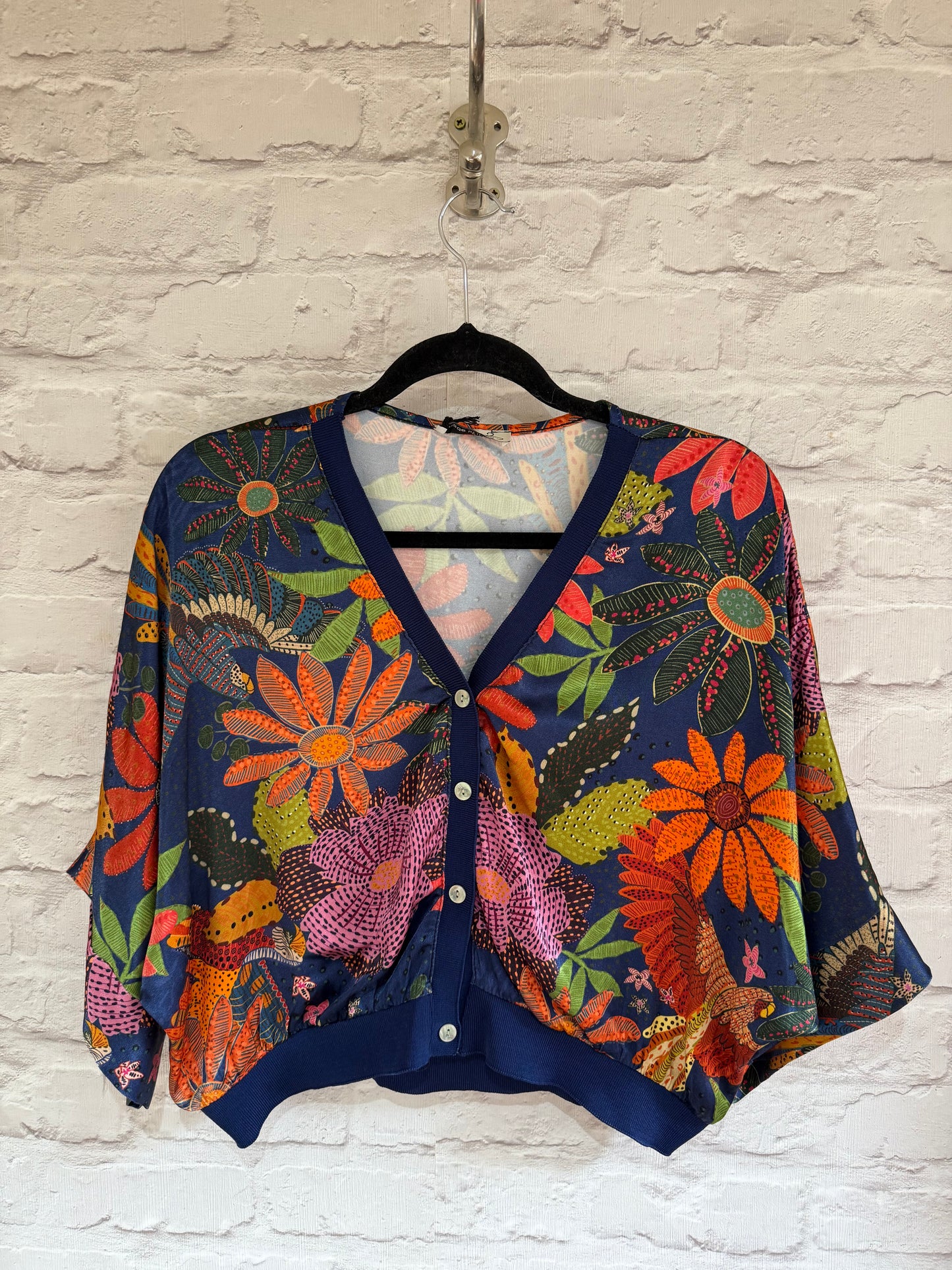 ARIA - Satin printed bomber jacket - Floral Print
