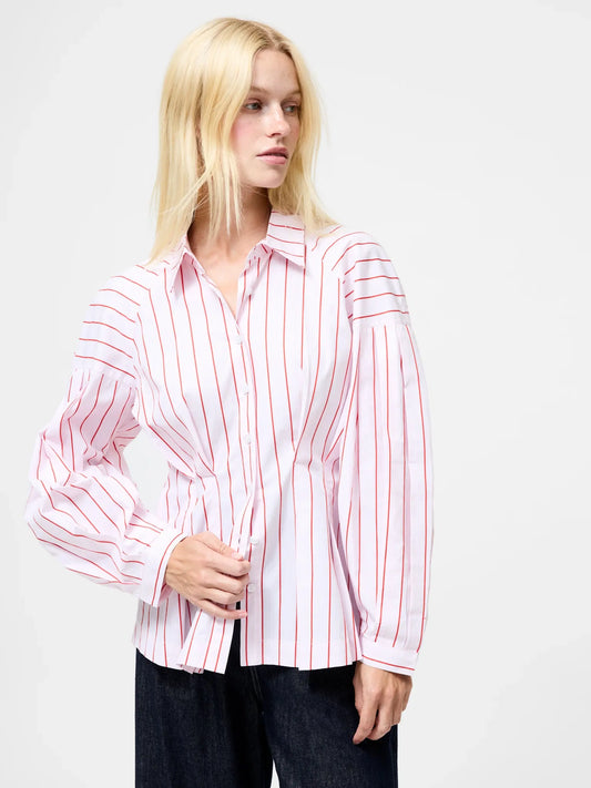 French Connection - 72ZAQ - Cambria Dobby Pleat Stripe Shirt
