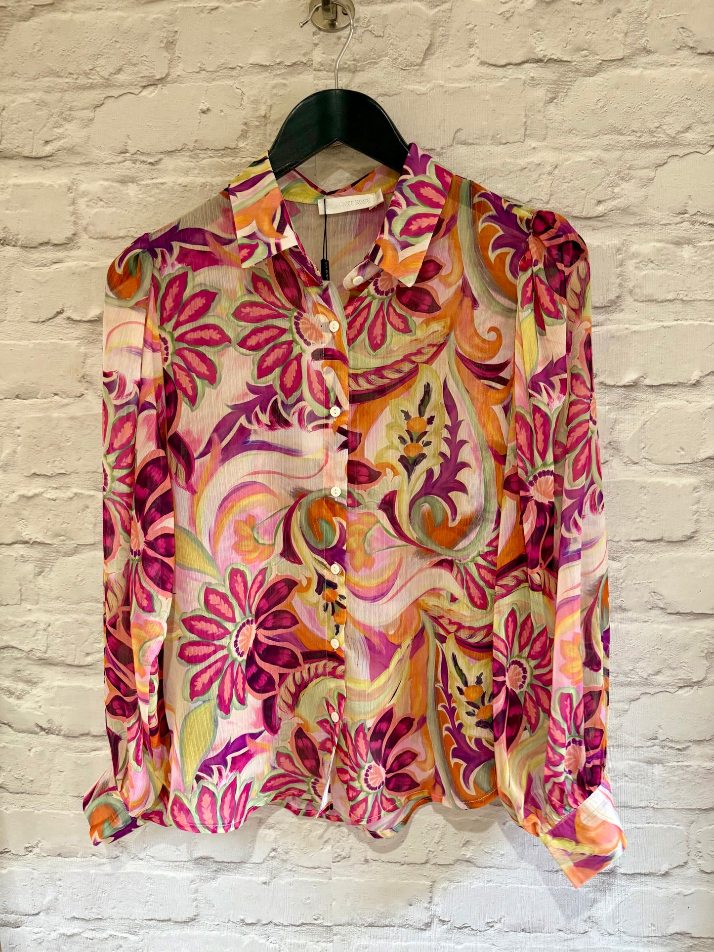 KAORI - Printed chiffon blouse