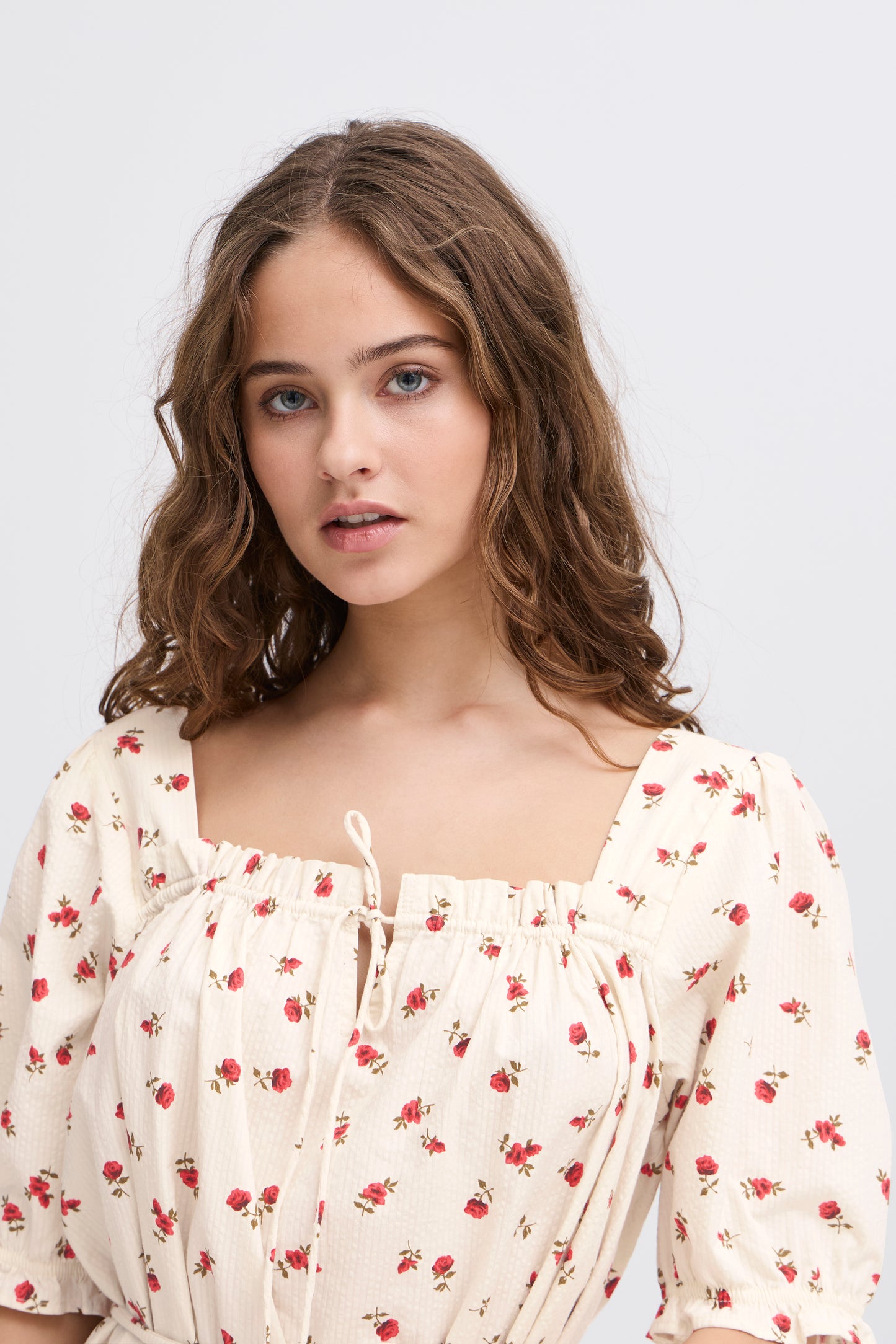 ICHI - ROSEY DR2 - Rose print dress