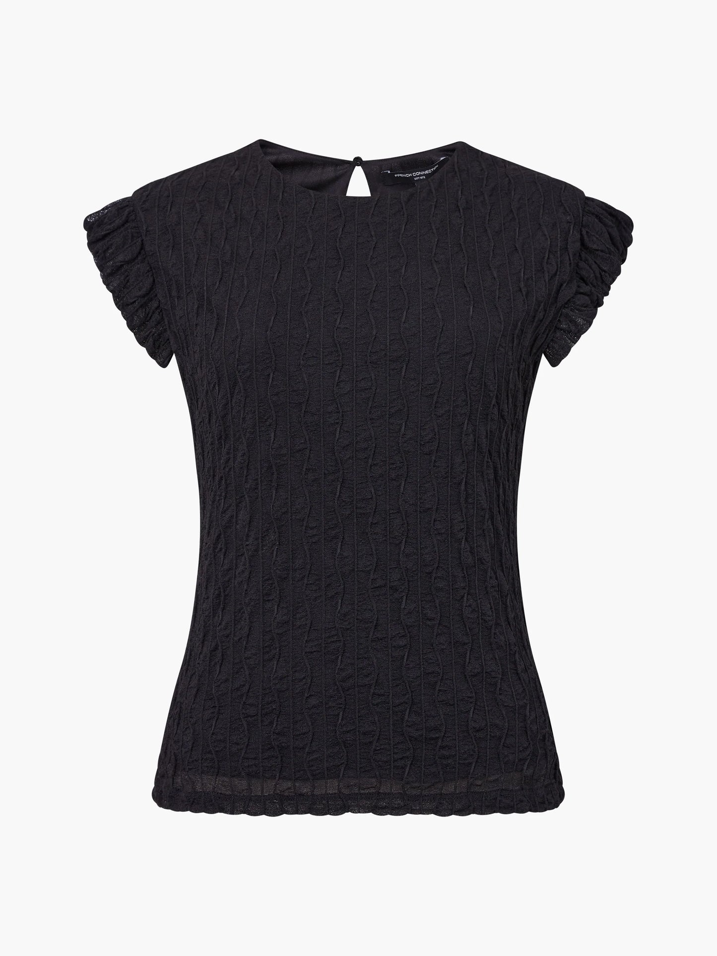French Connection - 76ZAV - Wanda Textured Jersey Pepum Top