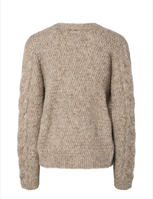 Pieces - NINA - Cable knitted cardi