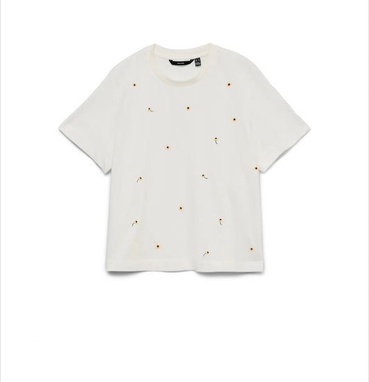 Vero Moda - SOLA - Daisy printed t.shirt