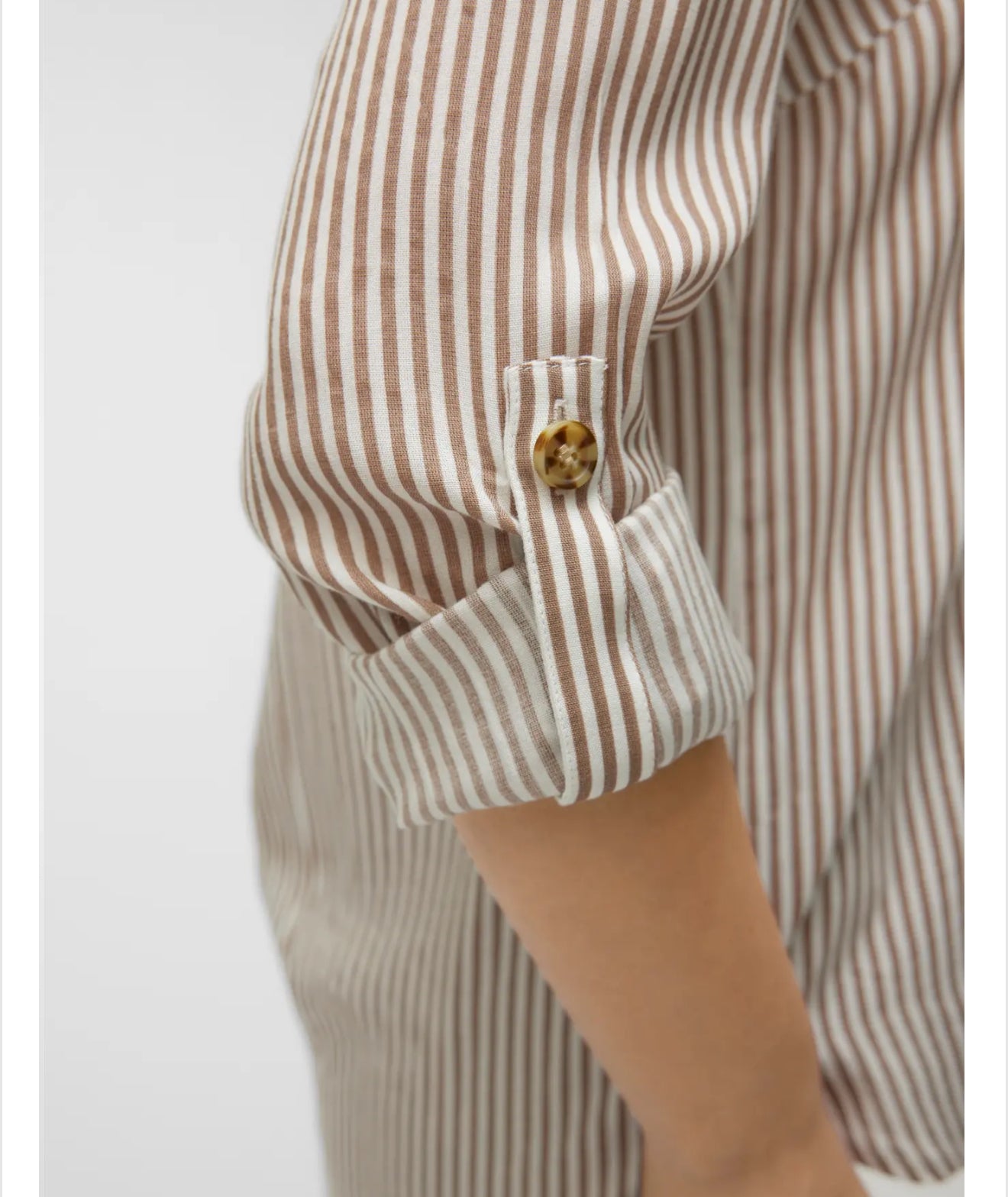 Vero Moda - BUMPY - Stripe front pocket shirt