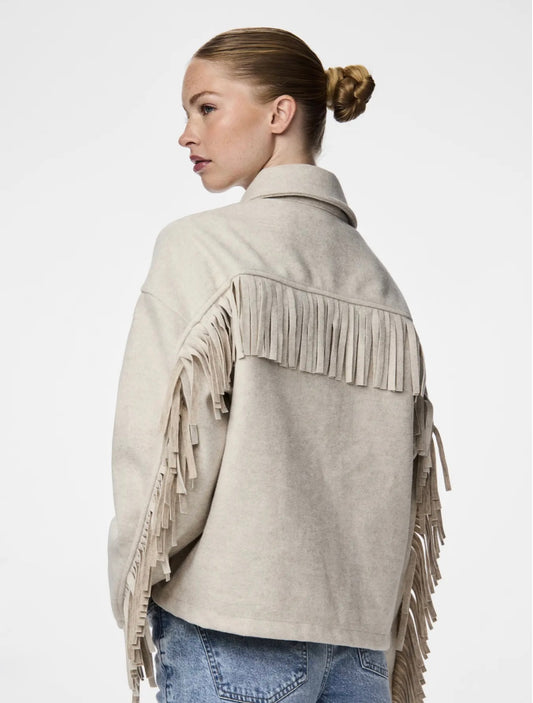 PIECES - FIONE - Tassle back jacket