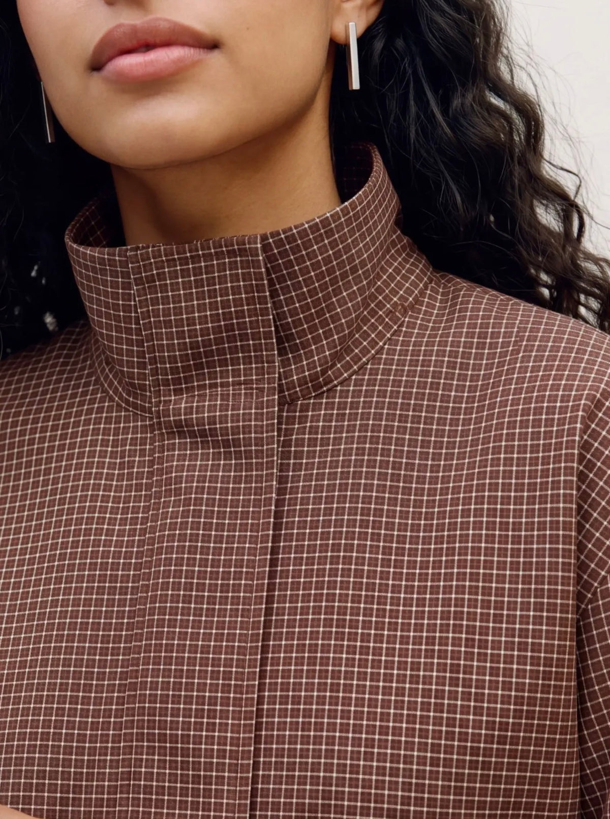 Vero Moda - LAURALEA - Checked funnel neck jacket
