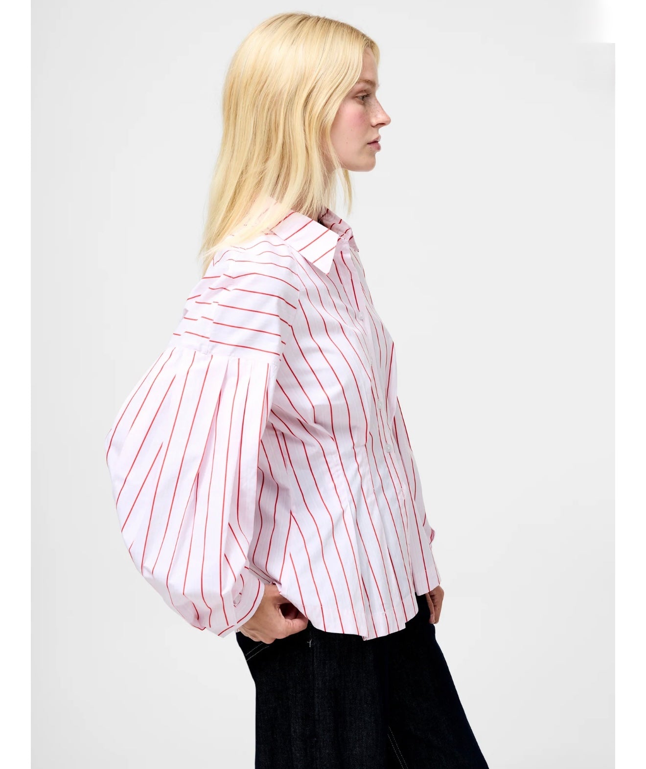 French Connection - 72ZAQ - Cambria Dobby Pleat Stripe Shirt