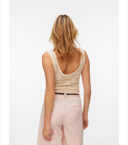 Vero Moda - CARLIN - Crochet vest top